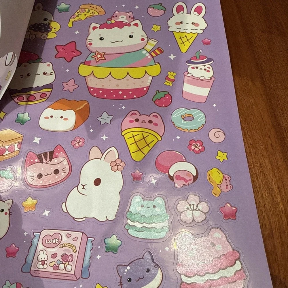 Kaleidoscope - Scented Sticker Coloring - Totally Kawaii Paperback Coloring Book